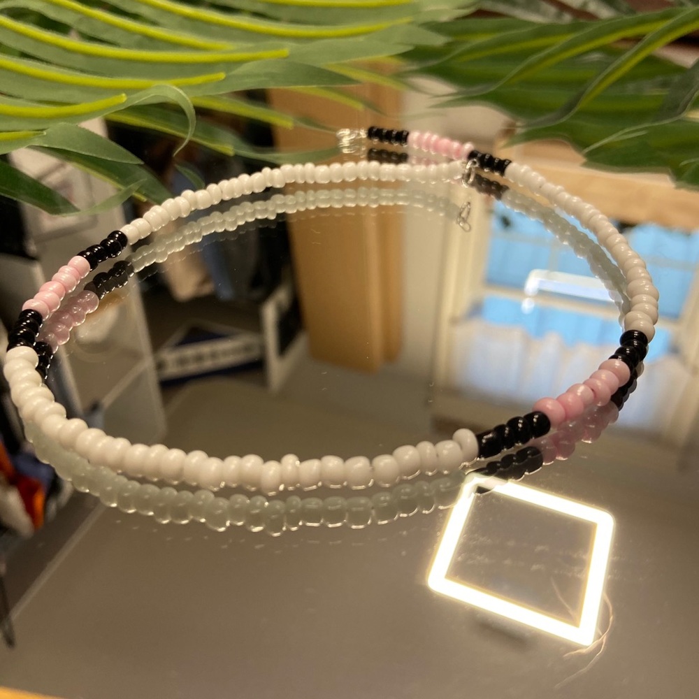 Beaded beach necklace